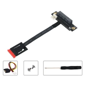 270 degree M.2(NGFF) Dual Key A-E To PCI-E 4X Adapter cable - Picture 1 of 6