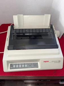 Okidata Microline 380 24 Pin Dot Matrix Printer Works - Picture 1 of 6