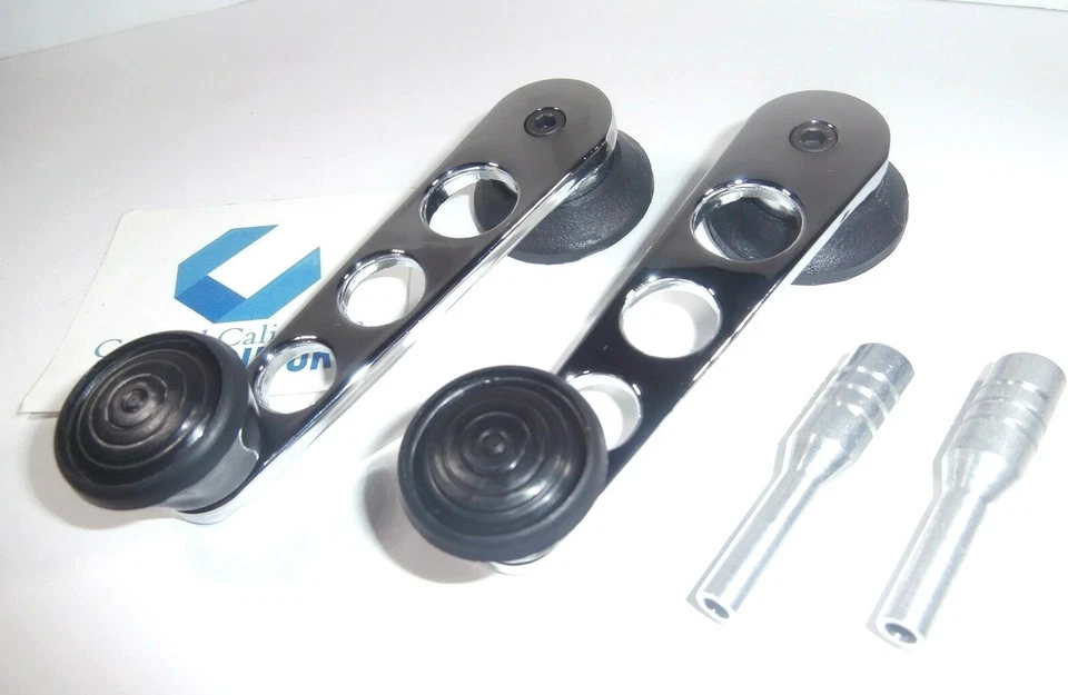 KIT DE PUXADOR DE TRAVA DE PORTA E MANIVELAS DE JANELA DE TARUGO CROMADO VOLKSWAGEN T1 T2 T3 1968-1979 - Imagem 1 de 3