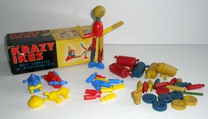 Vintage Krazy Ikes Plastic & Wooden Toy Set # 5630 CE #3 - Picture 1 of 10