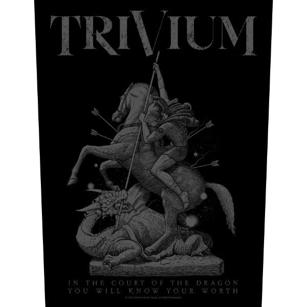 Trivium - In the Court of the Dragon - 14" x 11" Woven Back Patch - Image 1 of 1