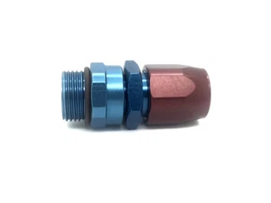 Fragola Performance Systems 180112 -12 Straight X 1 1/16-12 Hose End Blue/Red - Imagen 1 de 3