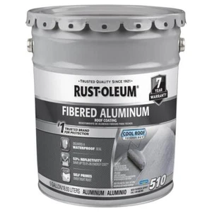 5 Gal. 7-Year Fibered Aluminum Reflective Roof Coating - Picture 1 of 3