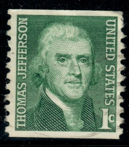 USA - 1968 - Prominent Americans - Thomas Jefferson - Coil stamp - 1¢ - #2695 - Picture 1 of 1