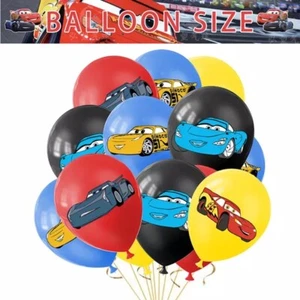 12x Racing Car 12" Latex Balloons Lightning Blaze Children Birthday Party Decor - Picture 1 of 12