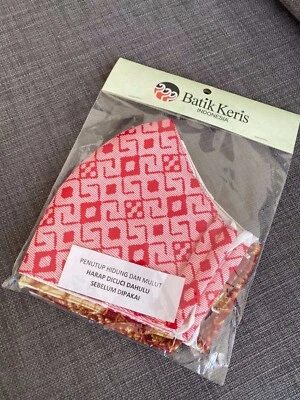 9 Máscaras Ninja Icónicas Artesanales Edición Batik Keris Java Central Indonesia  Foto 1 de 4