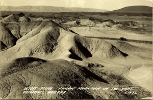 RPPC Wüstenszene Shirdow Mountain Cameron Arizona Echtfoto Postkarte EKC - Bild 1 von 2