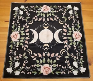 Altar Cloth For Tarot Card Witch Craft Divination Wicca & Pagan Goddess Moon Sun - Picture 1 of 36