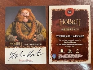 Hobbit Unexpected Journey : Stephen Hunter as Bombur the Dwarf AUTO A6 - Picture 1 of 1
