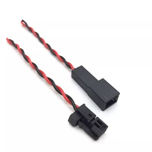 2p tweeter plug wiring harness midrange speaker male female pins cable for Benz - Foto 1 di 3