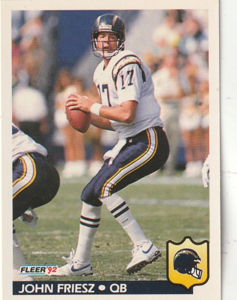 FREE SHIPPING-MINT-1992 Fleer John Friesz #358 PLUS CHARGERS BONUS CARDS - Image 1 of 1