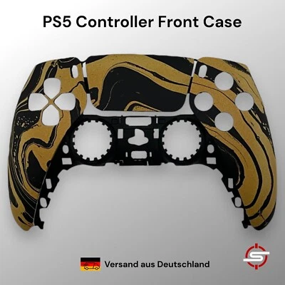 PS5 Controller Gold Lines Design Gehäuse Zubehör Case Schale Mod Front S4M1 - Bild 1 von 3