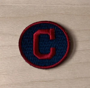 Small letter C Iron-On Patch Cleveland Indians Embroidered applique Size 1.5"dia - Picture 1 of 1