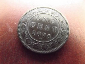 CANADA 1876 CENT GOOD VF - Picture 1 of 2