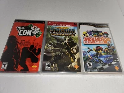 3 NEW Games The Con + Modnation Racers + Socom Fireteam Bravo  PSP Console #H1 - Image 1 of 2