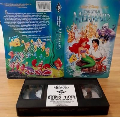 LITTLE MERMAID '89 DEMO TAPE "Black Diamond" vhs SPECIAL COLLECTIBLE Walt Disney - Image 1 of 3