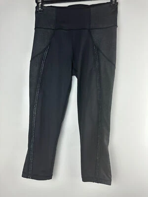 Lululemon Power Lines Crop Pant 21" Black Stretch Wicking Women's Size 8 - Image 1 of 4