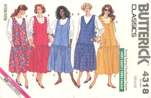 Jersey Butterick 4318 MATERNITY Cintura Caída con Variaciones de Escote, Top Talla 12-16 - Imagen 1 de 4