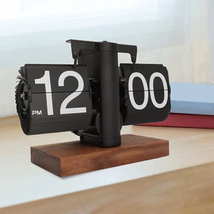 Automatisches Drehen mechanische Klappuhr mechanische Klappuhr mattschwarz - Bild 1 von 24