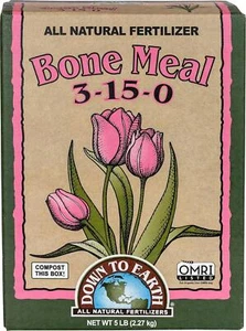 Down To Earth Organic Bone Meal Fertilizer 3-15-0, 5 Lb - Picture 1 of 7
