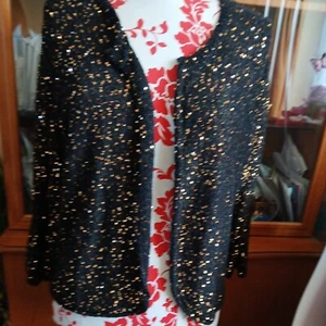 Black Sparkly Cardigan18 Vintagea must for coming festive season. - Picture 1 of 5
