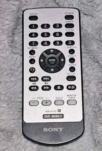 Mando a distancia Sony RM-X135 para reproductor de DVD móvil/vehículo MV-101 - FABRICANTE DE EQUIPOS ORIGINALES - Imagen 1 de 4
