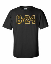 GOAT T-Shirt Mamba 8 24 Logo, Bryant  LA Lakers Shirt All Size YS-2XL,free ship