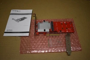 Tarjeta adaptador SSD StarTech Dual M.2 PCIe 3.0 PEX8M2E2 - Imagen 1 de 1