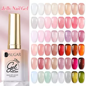 UR SUGAR 15ml Jelly UV Nail Gel Polish Nail Art Manicure Semi-Permanent Varnish - Picture 1 of 36