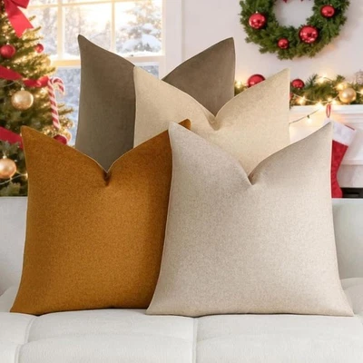 Christmas Couch Pillow Covers,Outdoor Waterproof Cushion Covers - Image 1 of 4