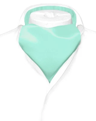 Corbata para hombre color verde agua liso Vesuvio Napoli ASCOT corbata Foto 1 de 2