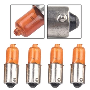 Dark Orange Motorcycle 12V 23W 4pcs Amber BA9S For Auto Car Replacement - Picture 1 of 12