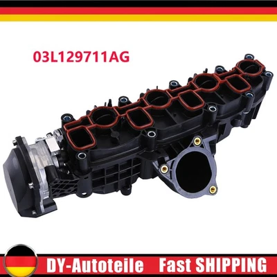Ansaugkrümmer + Stellmotor Für Audi VW 2.0 TDI 110-170PS 03L129711AG 03L129086V - Bild 1 von 4