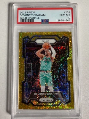 2023-24 Panini Prizm Devonte' Graham 233 Gold Sparkle Prizm 4/24! Jersey match! - Image 1 of 2
