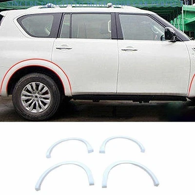 For Nissan Armada 17+ White Fender Flares Guard Extra Wide Body Kit Wheel Arches - Image 1 of 4