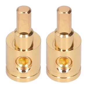 Power Wire Terminal 2pcs 0GA Wire Reducer Terminal Connector Pure Copper Gold... - Picture 1 of 9