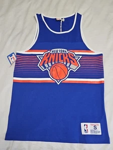 Camiseta sin mangas Mitchell & Ness New York Knicks NUEVA Sorpresa Ganar Baloncesto Talla Pequeña - Imagen 1 de 15