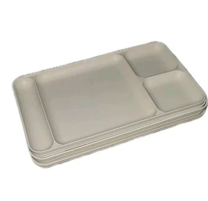Tupperware 1535-5 Divided Tray TV Camping Picnic Lot of 5 Serving Trays BPA Free - Picture 1 of 3