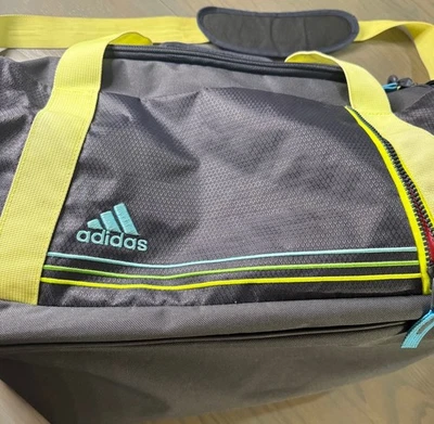Bolsa de viagem vintage vintage Adidas anos 90 verde azul cinza  - Imagem 1 de 4