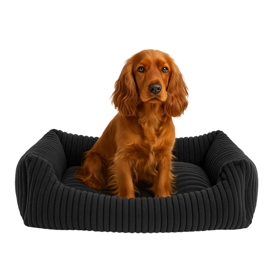 ODOL-PLUSZ Hundebett Hundekissen Hundesofa Katzenbett Hundekorb gesteppt 95x75cm