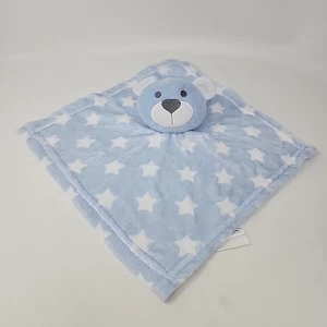 Swiggles blau weiß Bär Sterne Baby Sicherheitsdecke Lovey - Bild 1 von 7