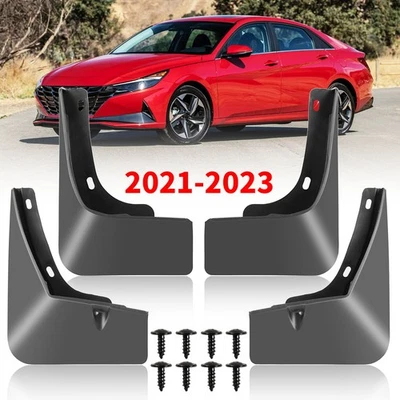 4X For Hyundai Elantra Splash Guard Fender Mud Flap Mud Guard Mudguard 2021-2023 - Image 1 of 4
