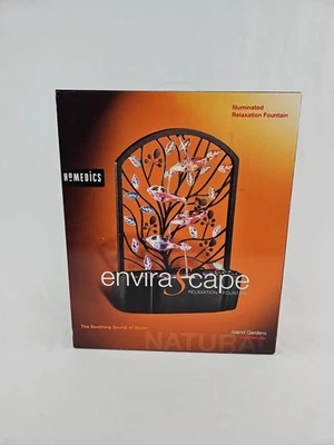 New Homedics enviraScape Relaxation Fountain Island Gardens Illuminated WFL-ISL - Image 1 of 4