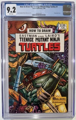 How to Draw Teenage Mutant Ninja Turtles #1 CGC 9.2 WP Eastman TMNT 1986 - Image 1 of 4