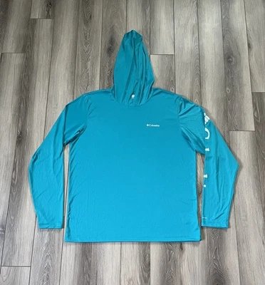 Columbia Men's Hoodie Rapid Creek Omni Shade Lightweight Long Sleeve Size L - Image 1 of 4