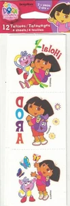 DORA THE EXPLORER  TEMPORARY TATTOOS/PARTY FAVOR  (3) Birthday Bundle - Picture 1 of 1