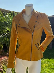 ONLY Damen Biker Jacke Lederoptik Kunstlederjacke Faux Leather "ONLAVA" in Gelb - Bild 1 von 19
