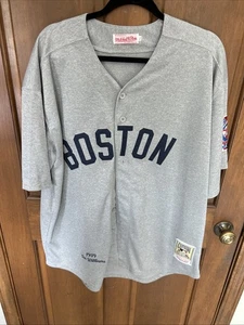 Ted Williams Boston Red Sox Mitchell & Ness Gray XL - Picture 1 of 2