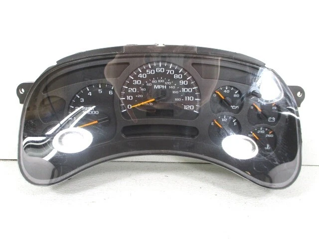 Chevy Silverado 1500 2003-2005 6,0 L velocímetro cúmulo de cabeza 116 k millas OEM LKQ Foto 1 de 4