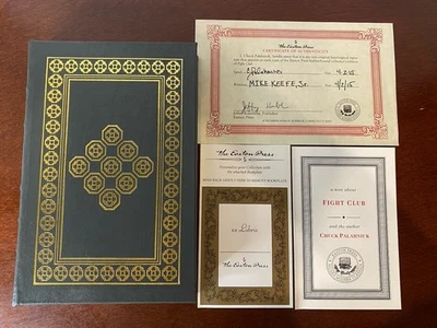 FIGHT CLUB by CHUCK PALAHNIUK (Easton Press, Signed w/ COA, Leather) - Image 1 of 4
